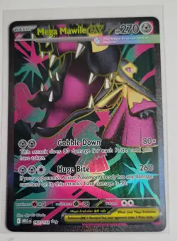 Pokemon TCG Mega Evolutions Mega Mawile Ex Ultra Rare 162/132- NM - PACK FRESH - Image 1