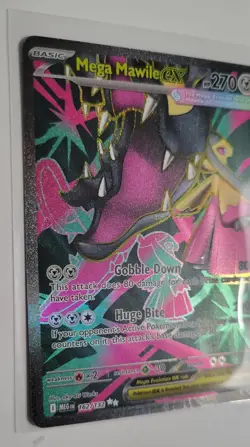 Pokemon TCG Mega Evolutions Mega Mawile Ex Ultra Rare 162/132- NM - PACK FRESH - Image 2