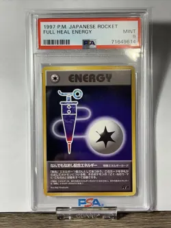 1997 Pokemon Japanese Rocket Full Heal Energy PSA 9 - Image 1