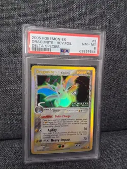 Dragonite Reverse Foil 3/113 Ex Delta Species 3 PSA 8 2005 Pokemon - Image 1
