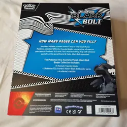 Pokemon TCG Scarlet & Violet Black Bolt Binder Collection *NEW & SEALED* - Image 2