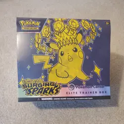 TCG Surging Sparks Pokemon Center Elite Trainer Box Factory Sealed ETB New - Image 1