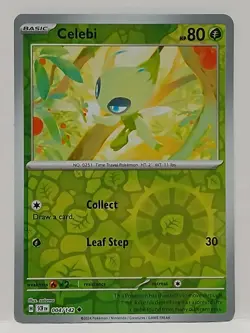 Celebi #004/142 Stellar Crown 2024 Reverse Holo Pokemon TCG - Image 1