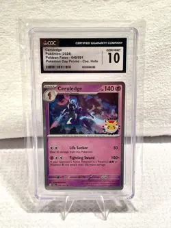 2024 Pokemon Paldean Fates #040/091 Ceruledge CGC 10 - Image 1