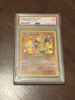 PSA 7 NM 1999 Charizard Base Set Unlimited Holo Rare Pokemon 4/102 Rare - Image 3