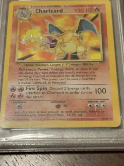 PSA 7 NM 1999 Charizard Base Set Unlimited Holo Rare Pokemon 4/102 Rare - Image 4