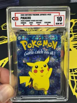 Pikachu Gem 10 Nintendo Vending Prism Holo Sticker Pokemon Licensed Rare! - Image 1