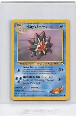 Misty's Starmie 56/132 - Gym Heroes - VINTAGE Pokemon Card - UNLIMITED - LP/MP - Image 1