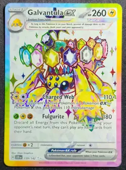 Galvantula ex 159/142 Stellar Crown Ultra Rare Full Art Pokemon Card - Image 1