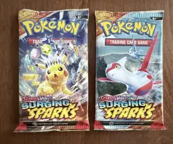 Pokemon TCG Scarlet & Violet Surging Sparks Booster Pack 10 Card Each (2 Packs) - Image 1