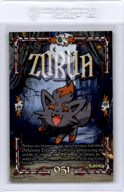 Zorua Peruvian Halloween Pokemon Card - Image 1