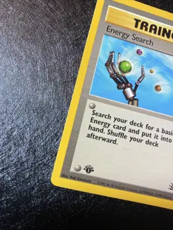 1st Edition Trainer Energy Search 59/62 Pokemon Card - Image 2