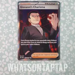 Pokemon Card Giovannis Charisma 197/165 Secret Rare Scarlet Violet Pokemon 151 - Image 1