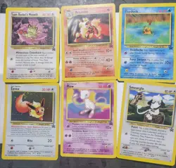 Pokemon Trading Cards Promo WOTC Lot . Mew, Holo Eevee, & More. READ DETAILS - Image 1