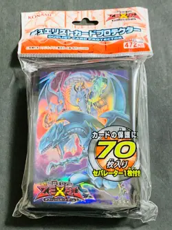 YuGiOh Konami Blue-eyes White Dragon Protector 70 Card Sleeves Japanese Zexal - Image 1