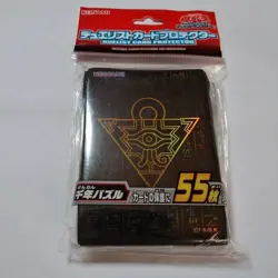 Millennium Puzzle 55 Pcs Card Sleeves Black SEALED Japanese YuGiOh Konami - Image 1