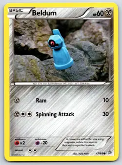 Beldum - XY Ancient Origins 47/98 Yuka Morii Pokemon Card NM - Image 1