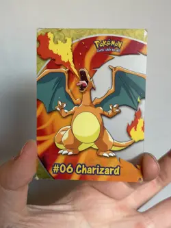 Pokemon 1999 Vintage Topps #06 Charizard PC3 Chase Card Rare Vintage Pokemon - Image 1