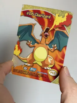 Pokemon 1999 Vintage Topps #06 Charizard PC3 Chase Card Rare Vintage Pokemon - Image 5