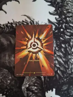 2025 Riftbound English TCG Card Fury Rune OGN·007a/298 Alt Art💎🔥 Ships TODAY! - Image 1