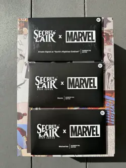 MTG Secret Lair Marvel Wolverine Storm & Arcane Signet Rainbow Foil Edition - Image 1