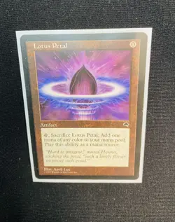 MTG Lotus Petal Mystery Booster - Tempest | With Top loader Magic The Gathering - Image 1