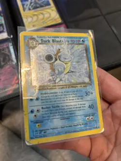 Dark Blastoise 4/110 Holo Rare DMG Pokemon TCG Legendary Collection WOTC - Image 1
