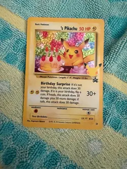 Birthday Pikachu Holo 24 Celebrations Classic Collection Pokemon 2021 NM - Image 1