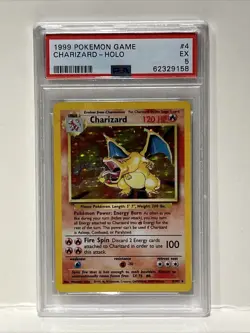 1999 Pokemon Game #4 Charizard - Holo - PSA 5 - Image 1