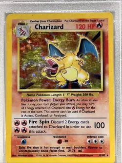 1999 Pokemon Game #4 Charizard - Holo - PSA 5 - Image 2