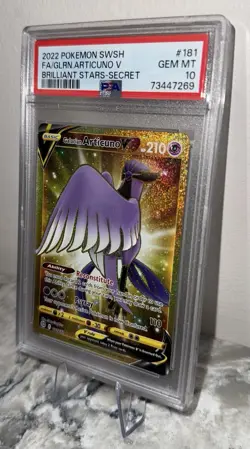 2022 Pokemon Galarian Articuno V #181 - PSA 10 GEM MINT - Brilliant Stars Secret - Image 3