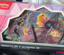 Pokemon TCG Mimikyu Ex & Alcremie EX Premium Collection Box New 10 Packs! - Image 2