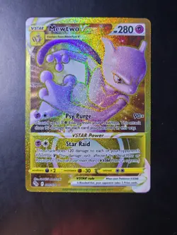 Pokemon Mewtwo VSTAR 086/078 Secret Rare Gold - Pokemon GO - NM/Mint - Image 1