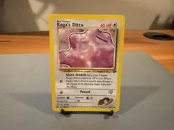 Pokemon TCG Koga's Ditto 10/132 Gym Challenge Unlimited Holo - Image 1
