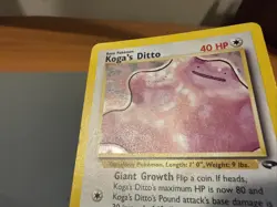 Pokemon TCG Koga's Ditto 10/132 Gym Challenge Unlimited Holo - Image 4