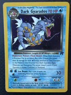 POKEMON Dark Gyarados (Prerelease) 08/82 WOTC Promo Holo VINTAGE US SELLER - Image 1
