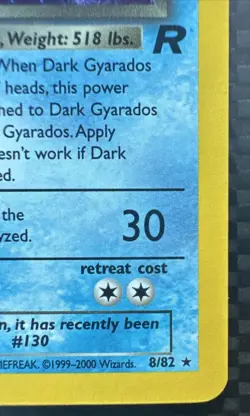POKEMON Dark Gyarados (Prerelease) 08/82 WOTC Promo Holo VINTAGE US SELLER - Image 4