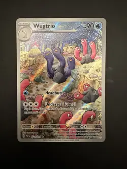 WUGTRIO 2024 POKEMON PALDEAN FATES ILLUSTRATION RARE 224/091 - Image 1