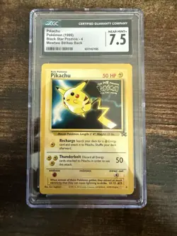 Pikachu (1999) Pokemon Black Star Promos - 4Mewtwo Strikes Back - Image 1