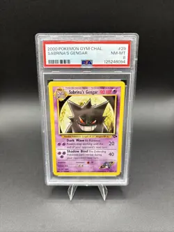 2000 Pokemon Gym Challenge #29/132 Sabrina's Gengar PSA 8 - Image 1