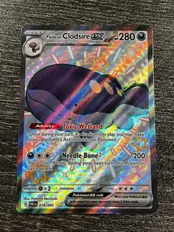 Pokemon - Paldean Clodsire ex - 219/091 - Paldean Fates - Full Art - MINT - Image 1