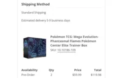 Phantasmal Flames Pokemon Center Exclusive Elite Trainer Box PREORDER Presale ✅ - Image 2