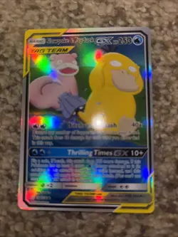Pokemon TCG Slowpoke & Psyduck GX Tag Team Card FAKE/REPLICA/DISPLAY ONLY - Image 1