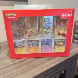 Pokemon 4 Mini Tins + 4 Promo Cards Bundle - 151 SAMS CLUB Exclusive IN HAND - Image 1