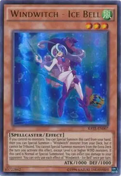 Yugioh! MP Windwitch - Ice Bell - RATE-EN007 - Ultra Rare - Unlimited Edition Mo - Image 1