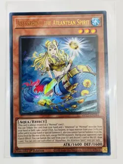 YuGiOh! - Abyssrhine, the Atlantean Spirit MP25-EN244 Ultra Rare 1st Edition NM - Image 1