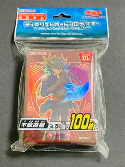 YuGiOh Konami 20th Anniversary 100 pcs Yusei Fudo Sleeves SEALED Japanese - Image 1
