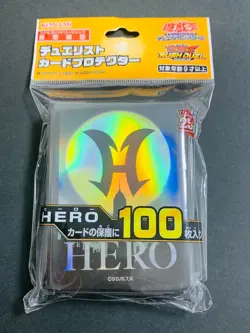 Yugioh Konami Rush Duel Sleeves Protector HERO 100pcs Elemental Neos Japan - Image 1