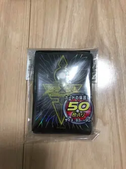 Yugioh Sleeves Protectors Yu-Gi-Oh! Japanese zexal logo sleeves black - Image 1