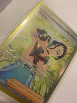 Pokemon TCG Trainer Perrin Special Illustration Rare Card, Twilight Masquerade - Image 2